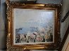 Port De Siene 1950 22x25 Original Painting by Lucien DeLaRue - 1