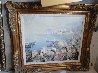 Port De Siene 1950 22x25 Original Painting by Lucien DeLaRue - 2