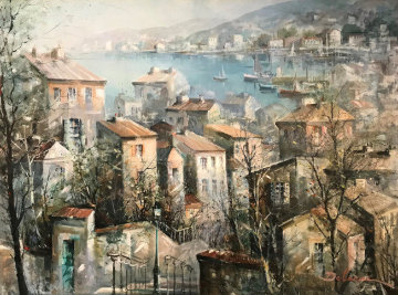 St. Martin Du Var 42x46 Super Huge Original Painting - Lucien DeLaRue St. Martin Du Var 42x46 Super Huge Original Painting - Lucien DeLaRue