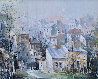Belleville, Paris 25x29 Original Painting by Lucien DeLaRue - 0
