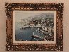 Port De Nice 1983 19x23 Original Painting by Lucien DeLaRue - 2