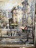 Montmartre Street Scene 1974 28x22 - Paris, France Original Painting by Lucien DeLaRue - 6