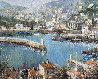 Port De Nice 17x20 Original Painting by Lucien DeLaRue - 0