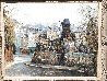 Montmartre Riviera 1944 44x36 Huge - Paris Original Painting by Lucien DeLaRue - 2