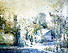 Rue Des Saules (Le Lapin Agile) 34x43 - Huge - Paris, France Original Painting by Lucien DeLaRue - 0