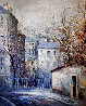 Untitled Cityscape 31x25 Original Painting by Lucien DeLaRue - 0