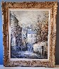 Untitled Cityscape 31x25 Original Painting by Lucien DeLaRue - 1