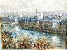 Ne a Paris 1970 26x32 - Paris,  France Original Painting by Lucien DeLaRue - 3