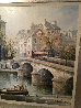 La Port Notre Dame 1960 49x43 Original Painting by Lucien DeLaRue - 3