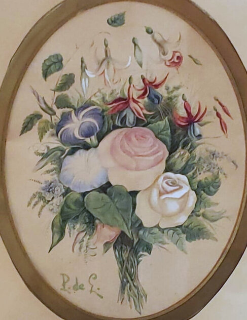 Untitled Floral Still Life 10x13 Oil Original Painting by Paul de Longpre Untitled Floral Still Life 10x13 Oil Original Painting by Paul de Longpre
