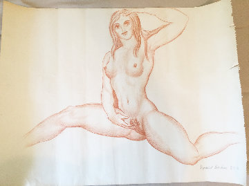 Untitled Drawing 1982 18x23 Drawing - Donald De Lue Untitled Drawing 1982 18x23 Drawing - Donald De Lue