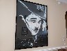 Charlie Chaplin 1995 71x54 Huge Original Painting by Denny Dent - 1