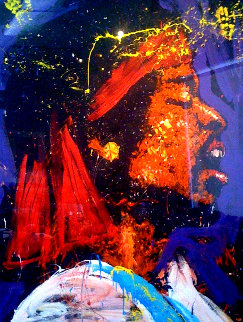 Are You Experienced - Jimi Hendrix 1994 74x50 Original Painting - Denny Dent Are You Experienced - Jimi Hendrix 1994 74x50 Original Painting - Denny Dent