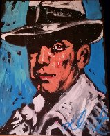Humphrey Bogart 70x53 Super Huge Original Painting by Denny Dent - 1 Humphrey Bogart 70x53 Super Huge Original Painting by Denny Dent - 1