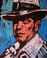 Humphrey Bogart 70x53 Super Huge Original Painting by Denny Dent - 0 Humphrey Bogart 70x53 Super Huge Original Painting by Denny Dent - 0