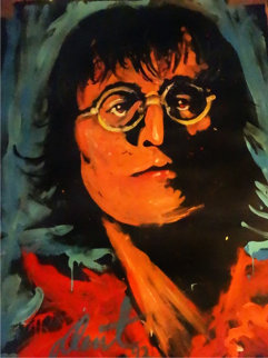 John Lennon 1992 67x51 Original Painting - Denny Dent John Lennon 1992 67x51 Original Painting - Denny Dent