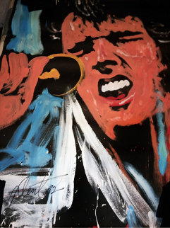 Elvis Presley 1992 72x54 Original Painting - Denny Dent Elvis Presley 1992 72x54 Original Painting - Denny Dent