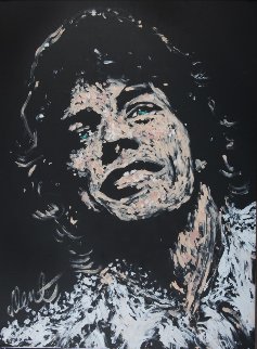 Mick Jagger 19876 36x48 Super Huge Original Painting - Denny Dent Mick Jagger 19876 36x48 Super Huge Original Painting - Denny Dent