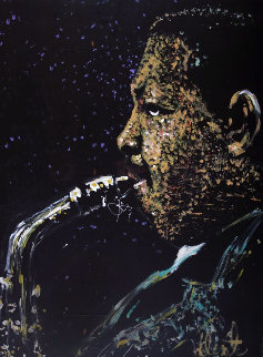 Julian Cannonball Adderley 1987 35x48 Super Huge Original Painting - Denny Dent Julian Cannonball Adderley 1987 35x48 Super Huge Original Painting - Denny Dent