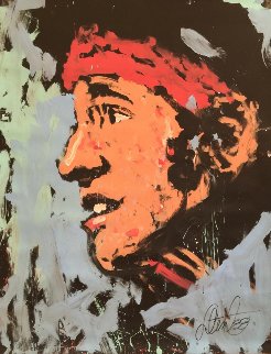 Bruce Springsteen 1988 72x53 The Boss Original Painting - Denny Dent Bruce Springsteen 1988 72x53 The Boss Original Painting - Denny Dent