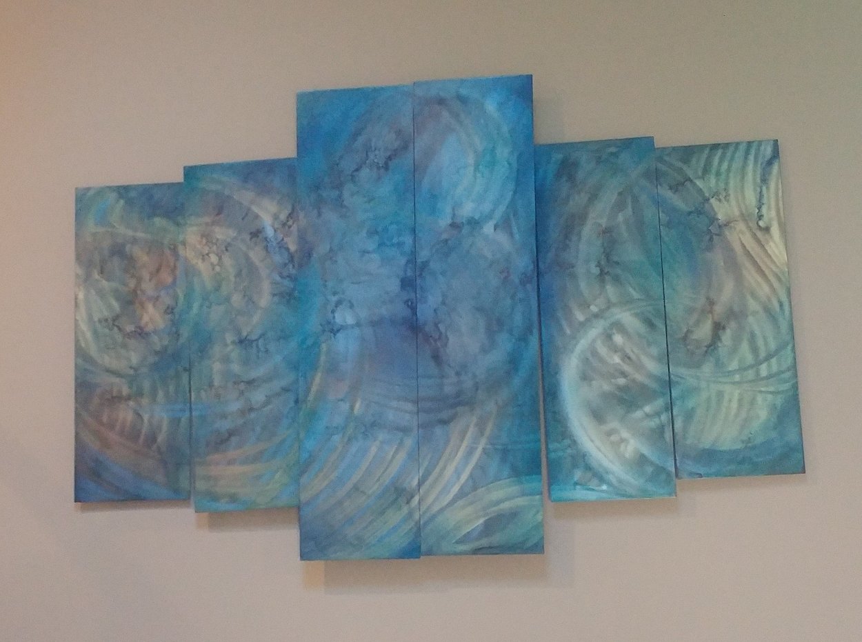 Abalone 48x72 Super Huge Original Painting by Chris DeRubeis Abalone 48x72 Super Huge Original Painting by Chris DeRubeis