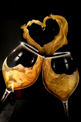 I Love Wine 36x24 Original Painting - Chris DeRubeis