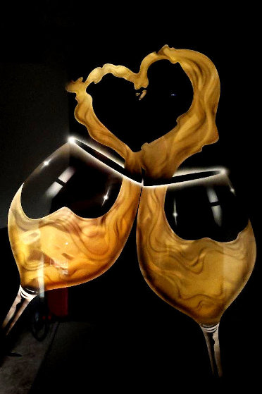 I Love Wine 36x24 Original Painting by Chris DeRubeis I Love Wine 36x24 Original Painting by Chris DeRubeis