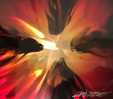 Mini Burst (Red) 2015 20x20 Original Painting - Chris DeRubeis Mini Burst (Red) 2015 20x20 Original Painting - Chris DeRubeis