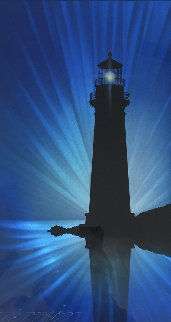 Lighthouse 2015 18x10 Original Painting - Chris DeRubeis Lighthouse 2015 18x10 Original Painting - Chris DeRubeis