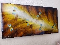 Dragonflies on Diamond Dust 2017 24x48 Huge  Original Painting by Chris DeRubeis - 8