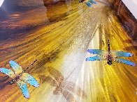 Dragonflies on Diamond Dust 2017 24x48 Huge Original Painting by Chris DeRubeis - 3 Dragonflies on Diamond Dust 2017 24x48 Huge Original Painting by Chris DeRubeis - 3