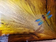Dragonflies on Diamond Dust 2017 24x48 Huge  Original Painting by Chris DeRubeis - 4