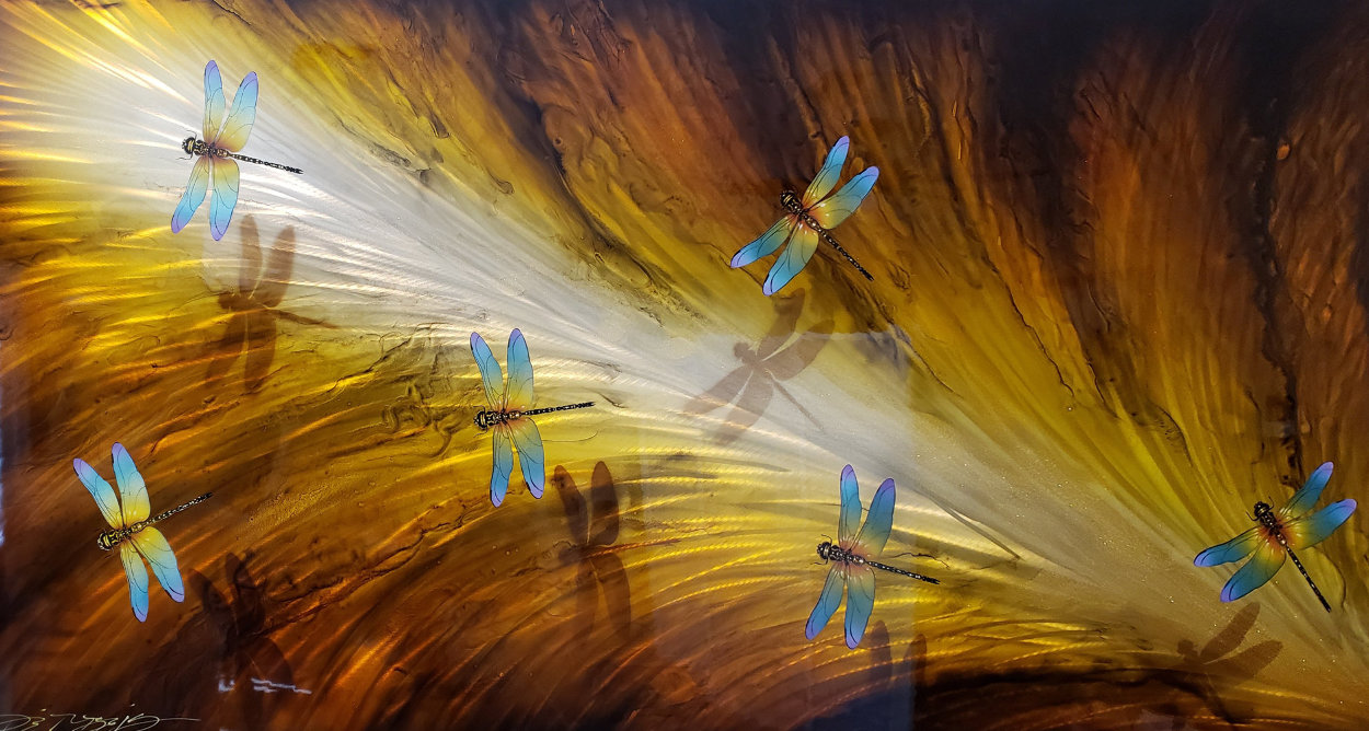 Dragonflies on Diamond Dust 2017 24x48 Huge Original Painting by Chris DeRubeis Dragonflies on Diamond Dust 2017 24x48 Huge Original Painting by Chris DeRubeis