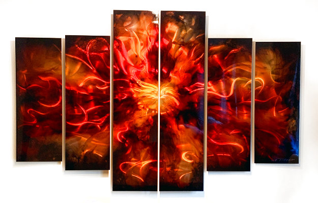 Untitled Painting,  6 Panels 2011 48x72 Huge Original Painting - Chris DeRubeis