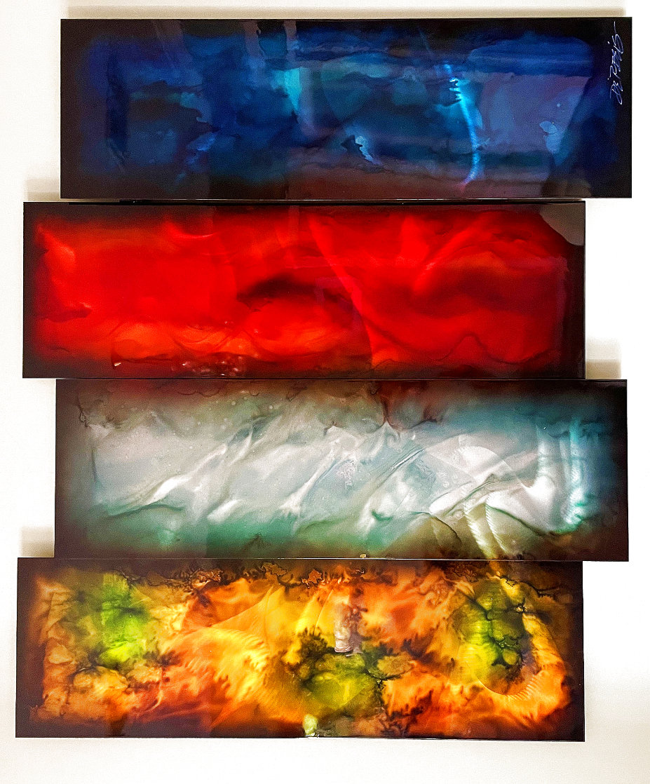Elements 2013 36x47 - 4 Panels Original Painting by Chris DeRubeis