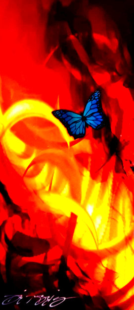 Monarch of Flame 2017 Unique 24x20 Other - Chris DeRubeis