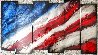 Six Panel Red, White and Blue 2020 40x72 - Huge Mural Size 6 Panels Original Painting by Chris DeRubeis - 1