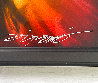 Mini Red Burst 2015 11x12 Original Painting by Chris DeRubeis - 2