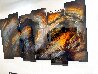 6 Panel Abstract 2016 70x40 - Huge Mural Size - Recess Mount 40x70 Original Painting by Chris DeRubeis - 4