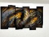 6 Panel Abstract 2016 70x40 - Huge Mural Size - Recess Mount 40x70 Original Painting by Chris DeRubeis - 2