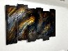 6 Panel Abstract 2016 70x40 - Huge Mural Size - Recess Mount 40x70 Original Painting by Chris DeRubeis - 3