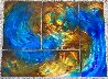 Ocean Sands Quadriptych 48x36 - Huge - Recess Mount Original Painting by Chris DeRubeis - 1