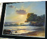 Untitled Seascape 1976 23x27 Original Painting by William DeShazo - 1