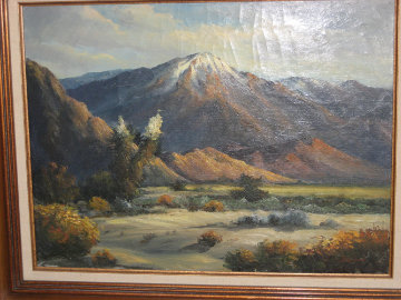 Untitled Mountain Landscape 1967 24x18 Original Painting - William DeShazo Untitled Mountain Landscape 1967 24x18 Original Painting - William DeShazo