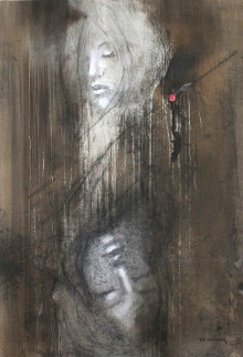 Game 44x32 Super Huge Original Painting - Andre Desjardins Game 44x32 Super Huge Original Painting - Andre Desjardins