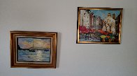 Paris Street Scene 1990 18x22 Original Painting by Gaston De Vel - 3 Paris Street Scene 1990 18x22 Original Painting by Gaston De Vel - 3