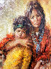 Untitled Mother and Child 44x34 - Huge Original Painting by Lisette De Winne - 2