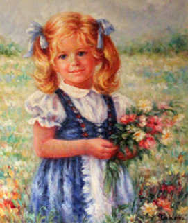 Heidi 1986 29x26 Original Painting - Lisette De Winne Heidi 1986 29x26 Original Painting - Lisette De Winne