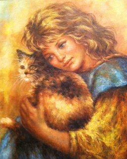 My Pet 2000 29x33 Original Painting - Lisette De Winne My Pet 2000 29x33 Original Painting - Lisette De Winne