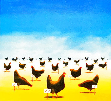 Pecking Order 2007 Limited Edition Print - Robert Deyber Pecking Order 2007 Limited Edition Print - Robert Deyber